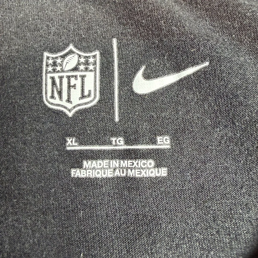 Chicago Bears Nike NFL Crucial Catch Intercept Cancer Black T-Shirt Mens XL